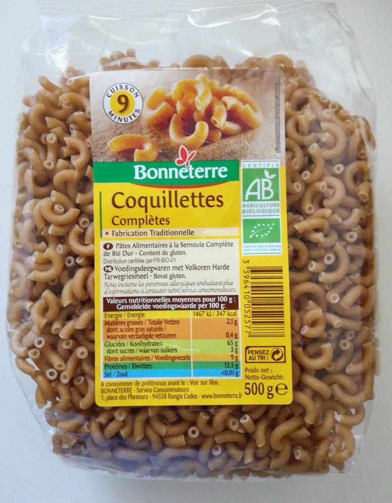 Coquillettes Complètes, 500G