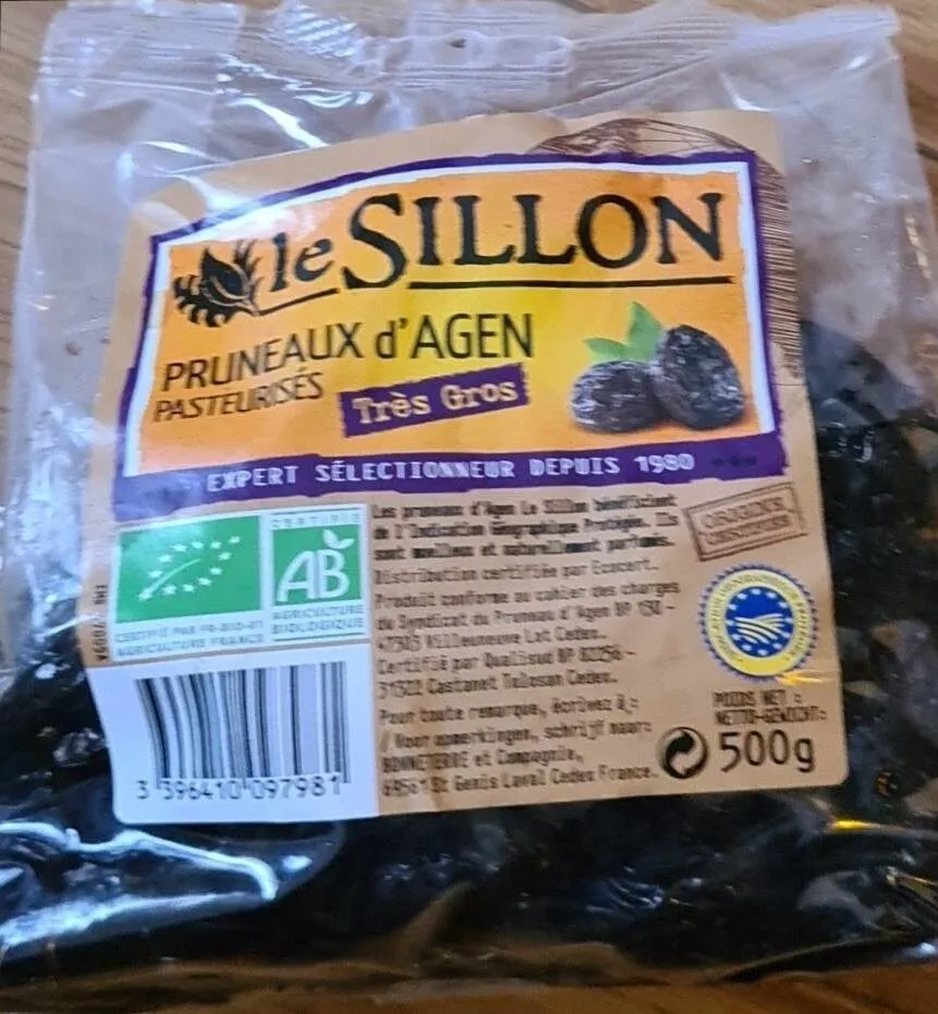 Pruneaux d'Agen pasteurises