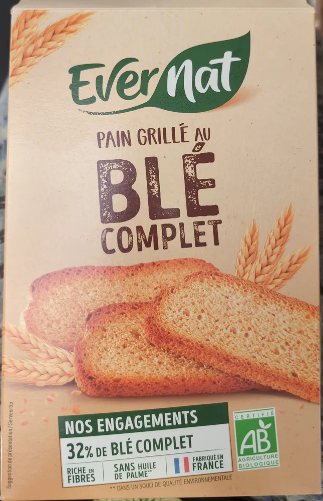 Pain Grillé Blé Complet