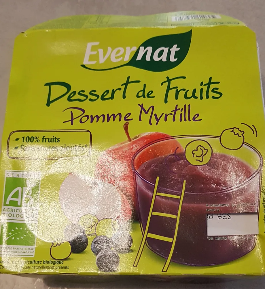 Dessert de Fruits Pomme Myrtille