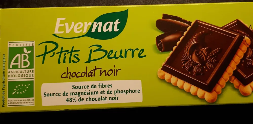 P´tits Beurre Biscuits Chocolat Noir