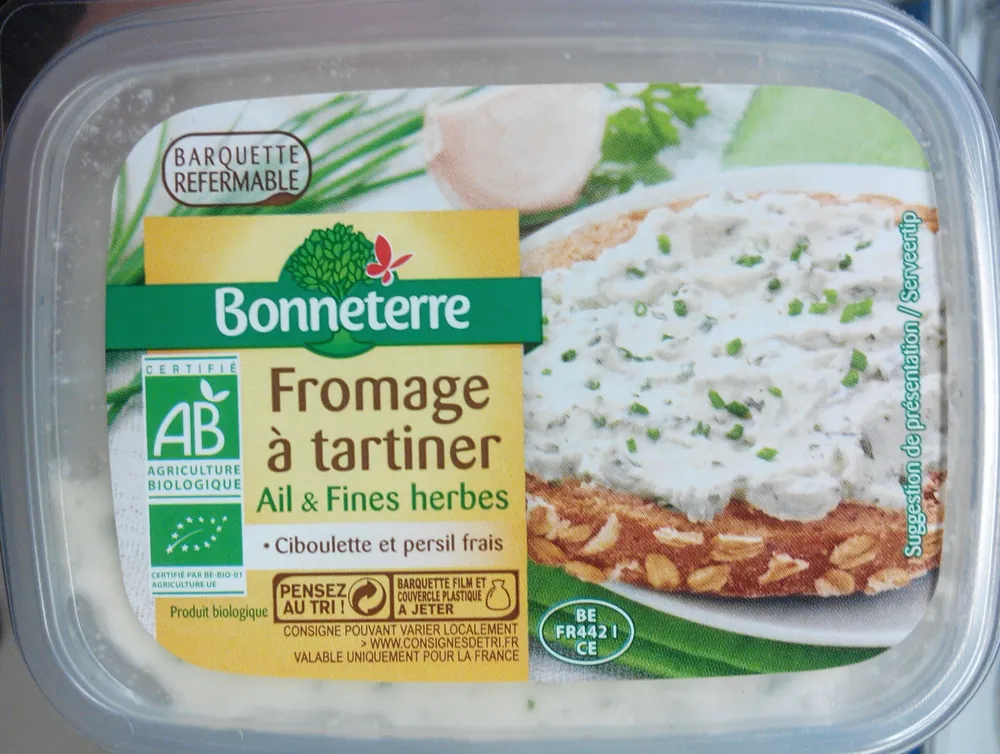 Fromage à tartiner ail & fines herbes (9 % MG)