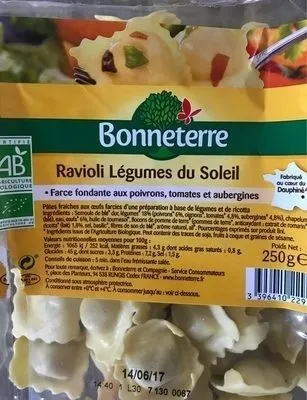 Ravioli legumes du soleil