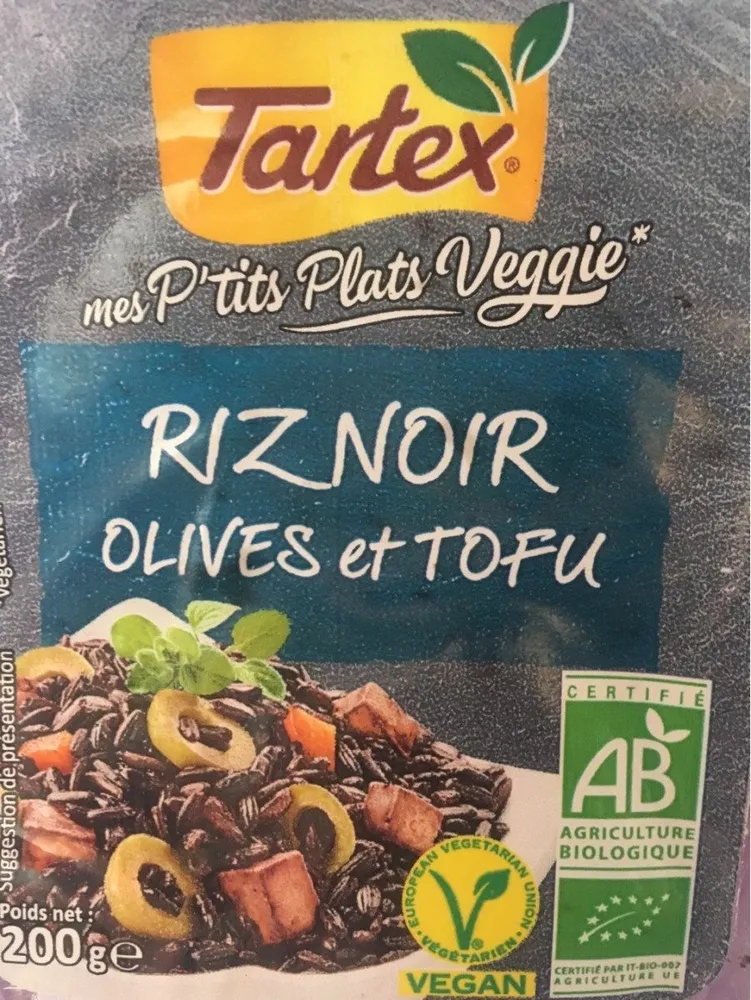 Riz noir, olives et tofu
