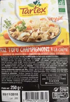 Riz tofu champignons à la crème
