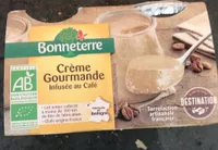 Crème gourmande infusée au café