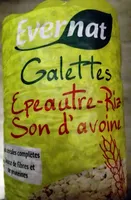 Galettes Epeautre Riz Son d'avoine