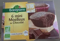 6 mini moelleux au chocolat