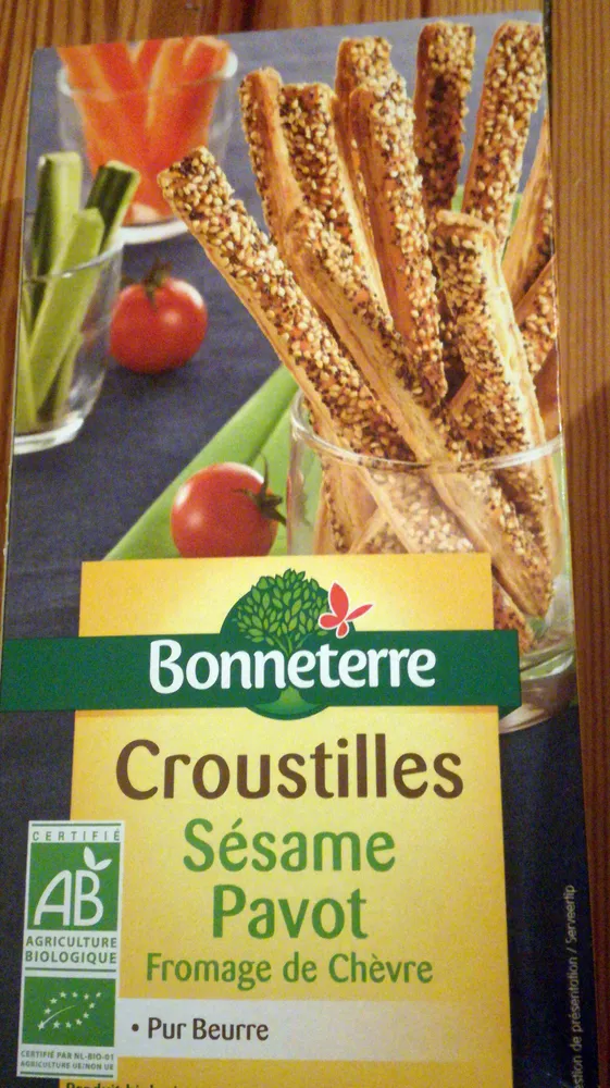 Croustilles Sésame Pavot Fromage de Chèvre
