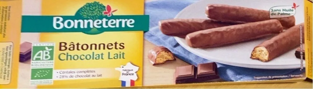 Batonnets chocolat au lait