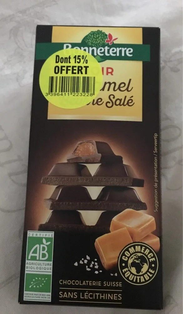 Choco Noir Fourre Caramel 100G
