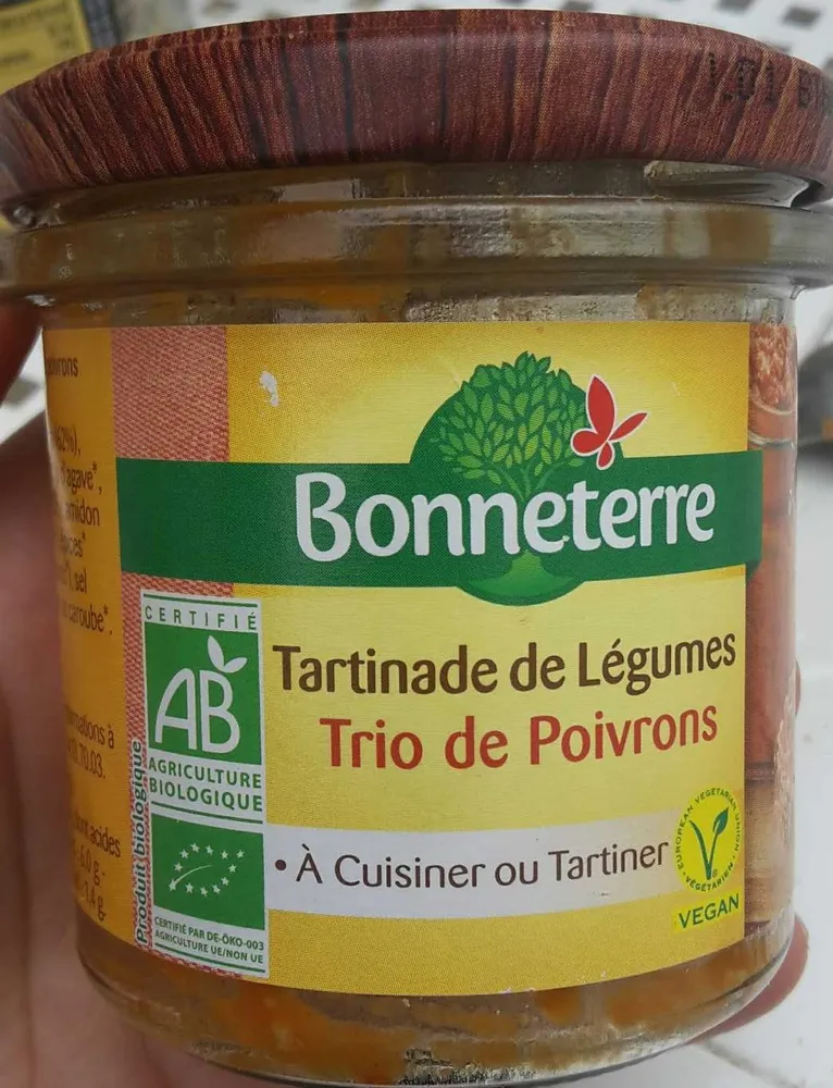 Tartinade de legumes Trio de poivrons