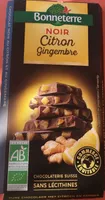 Chocolat noir citron gingembre