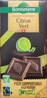 Chocolat Noir aux cristaux de Citron Vert