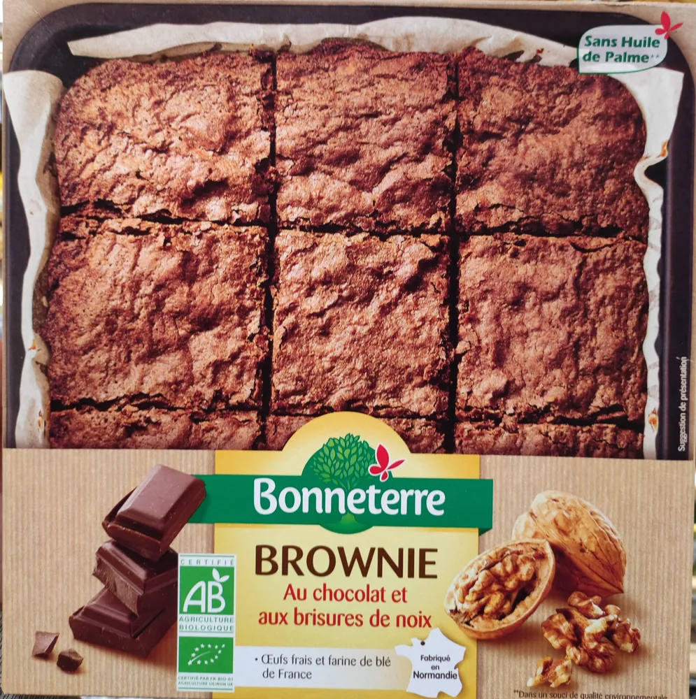 Brownie au chocolat noir et noix grillées