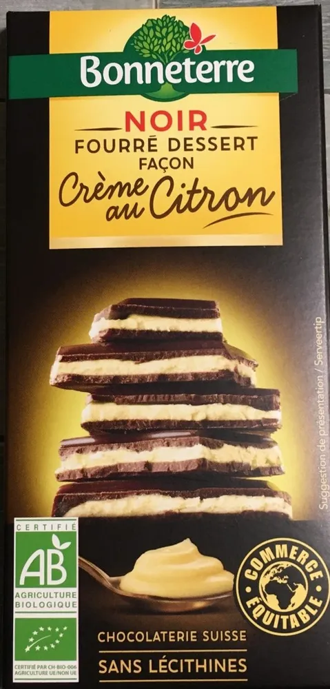Chocolat Noir Facon Creme Au Citron