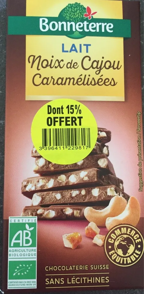 Lait noix de cajou caramélisées (dont 15% offert)