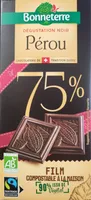 Dégustation noir Pérou 75%