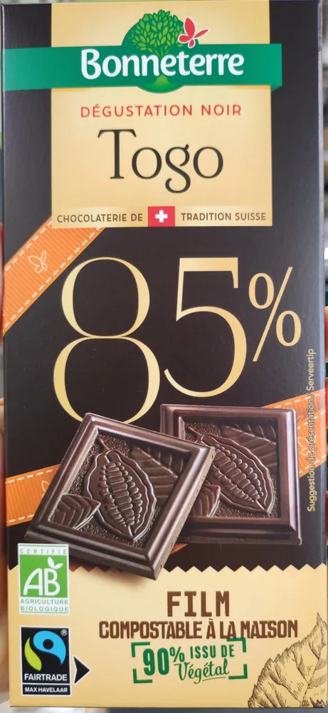 Dégustation Noir Togo 85%