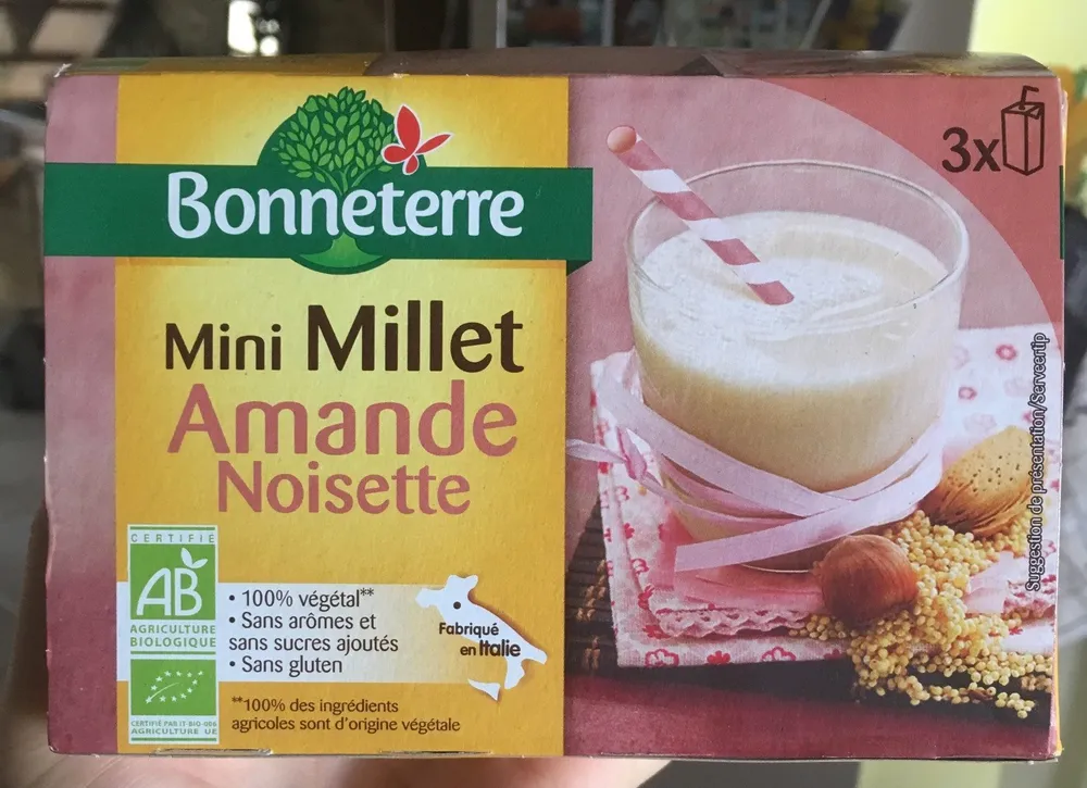 Lait Millet Amande Noisette