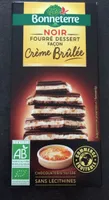 Chocolat noir fourré dessert façon crème brûlée