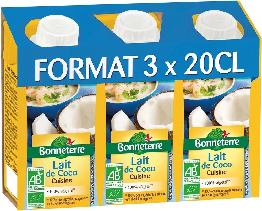 Lait de coco Cuisine