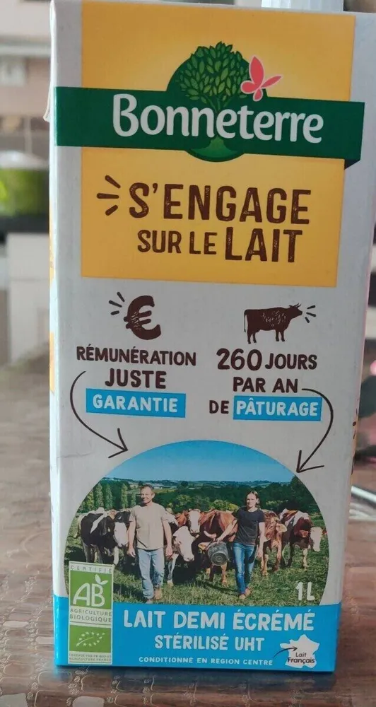 Lait demi-écrémé