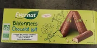 Bâtonnets Chocolat Lait