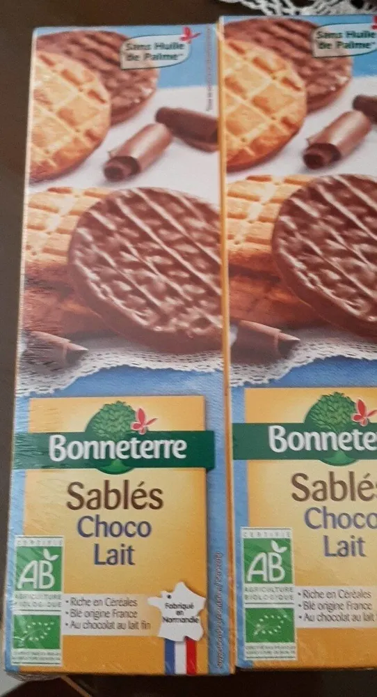 Sables chocolat lait