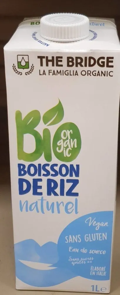 Bio boisson de riz naturel