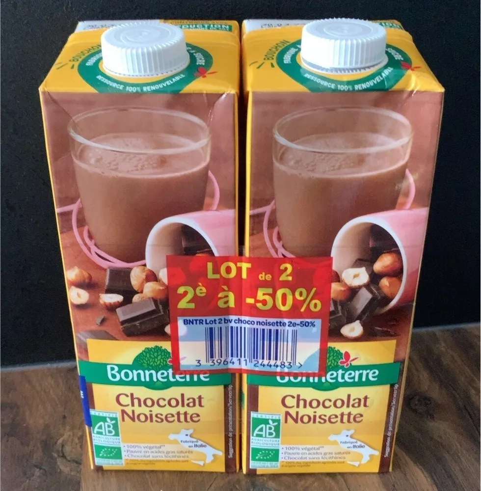 Lait de riz chocolat noisette