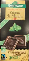 Chocolat noir cristaux de menthe