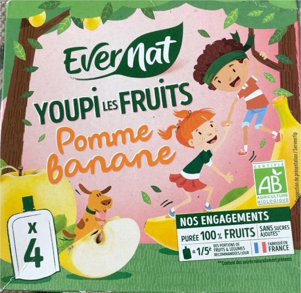 Youpi les fruits pommre banane