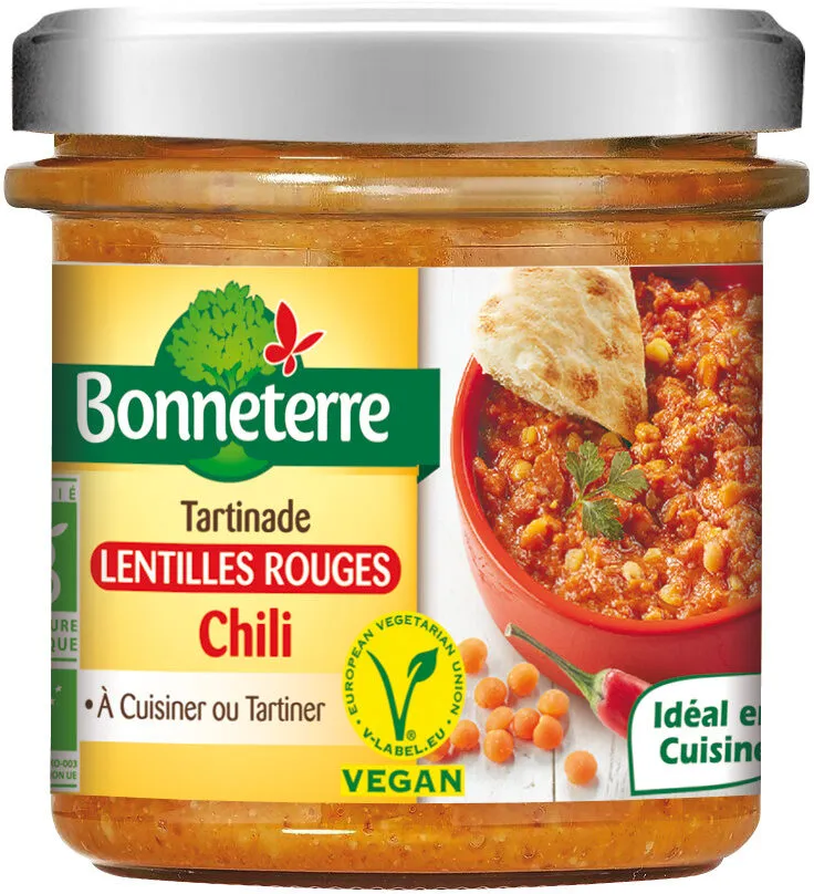 Tartinade Lentilles Rouges Chili