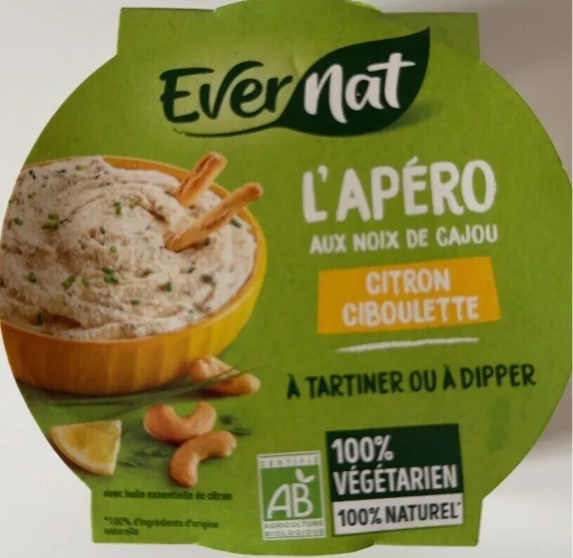 L'apéro aux noix de cajou citron ciboulette