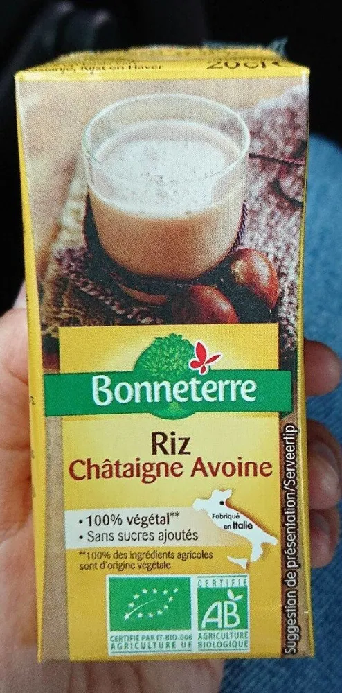 Lait Riz Châtaigne Avoine