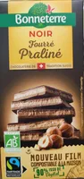 Chocolat noir fourré praliné