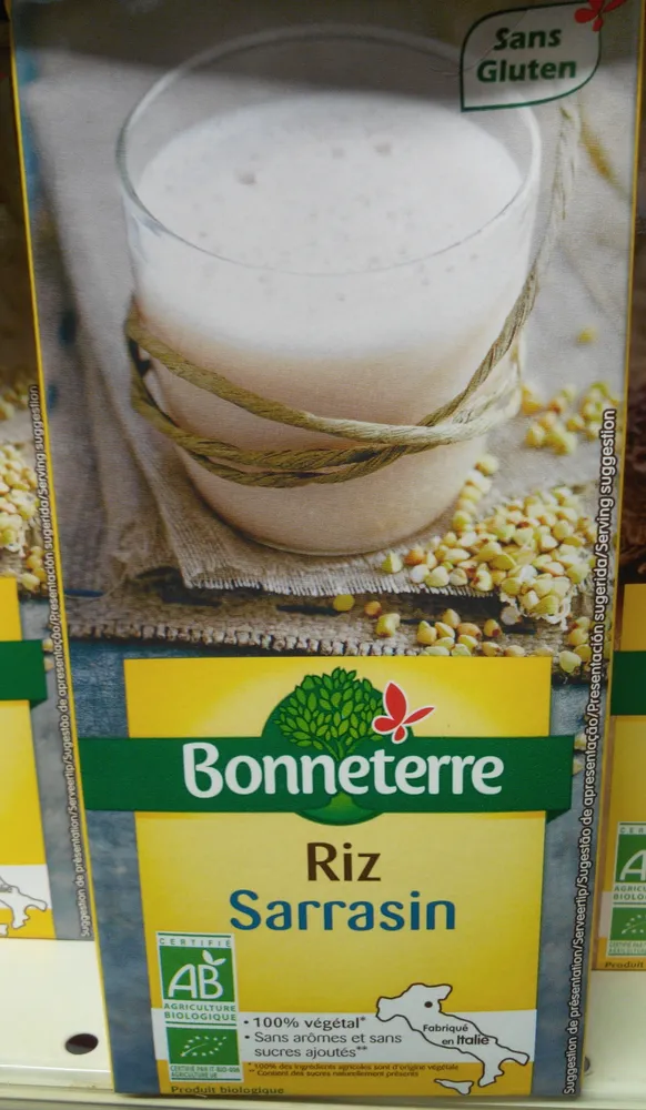 Lait riz sarrasin