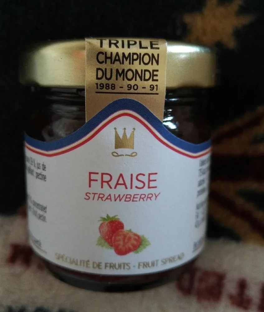 Confiture de fraise maison Francis Miot