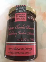 Confiture cerise noire au chocolat et piment espelette