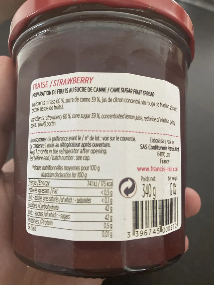 Confiture De Fraise
