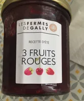 Confiture 3 fruits rouges