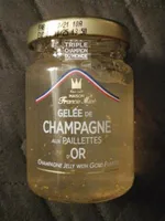 Gelée de champagne aux paillettes d'or