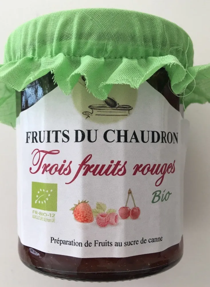 Confiture 3 fruits rouges