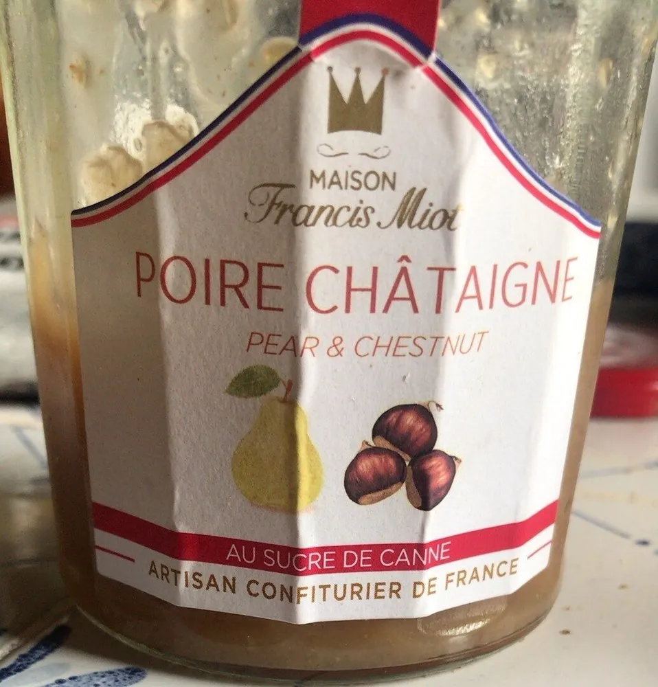 Confiture poire châtaigne