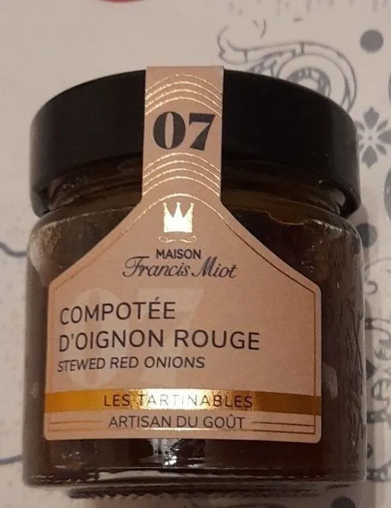 Compotée d'oignon rouge