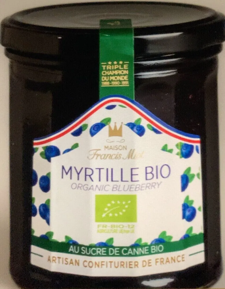 Confiture Myrtille bio