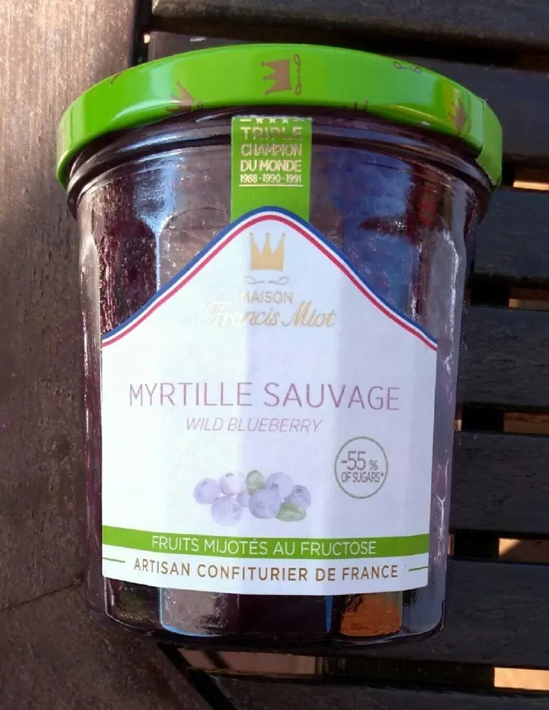 Fruits Mijotés Au Fructose - Myrtille Sauvage