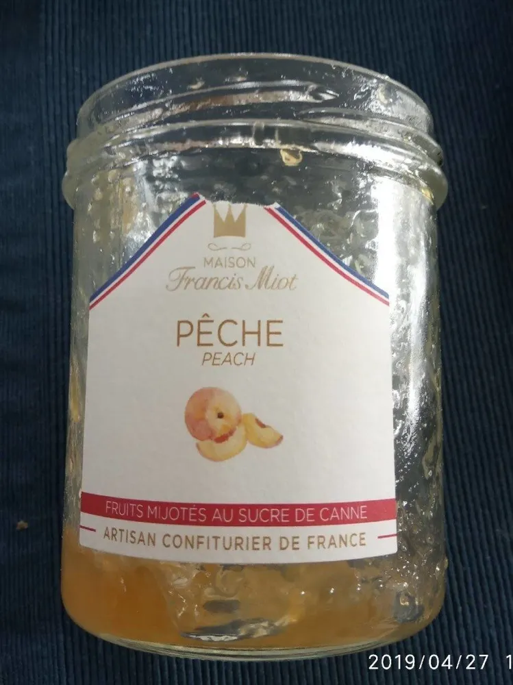 Confiture pêche