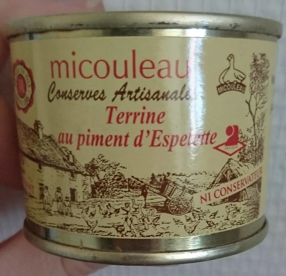 Terrine au piment d'espelette